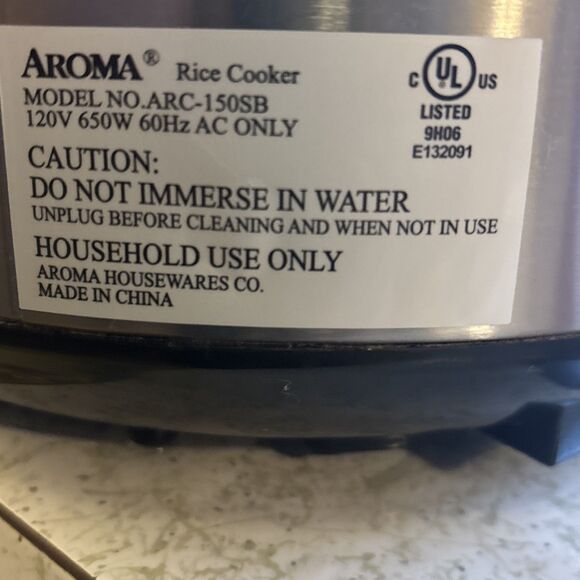 AROMA ARC-150SB 5 qt Digital Cool-Touch Rice Cooker Silver EXCELLENT CONDITION - Picture 3 of 16